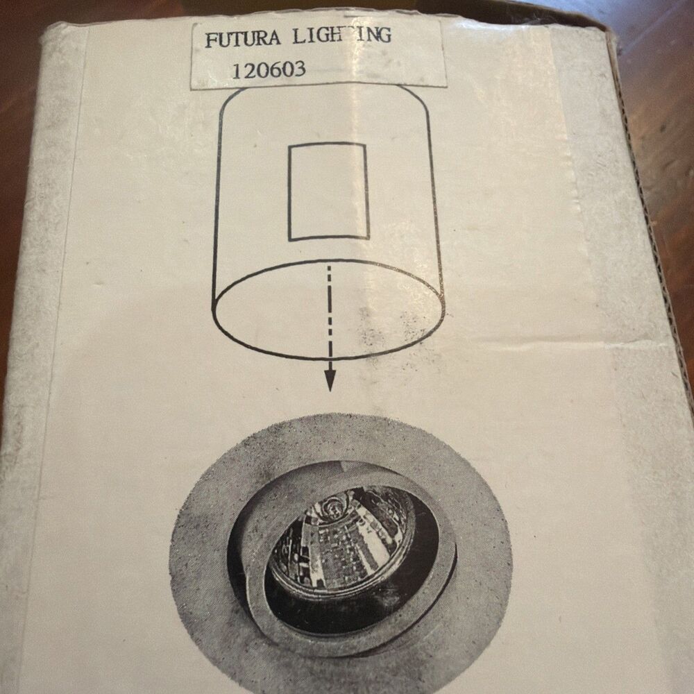Futura Lighting 120603 Mini Recessed Downlight 12V MR11 35W White Round NEW